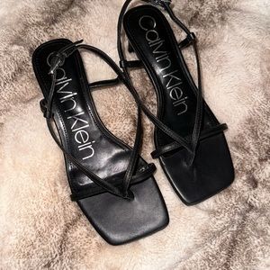 Brand new Calvin Klein strap of dress sandals square toe